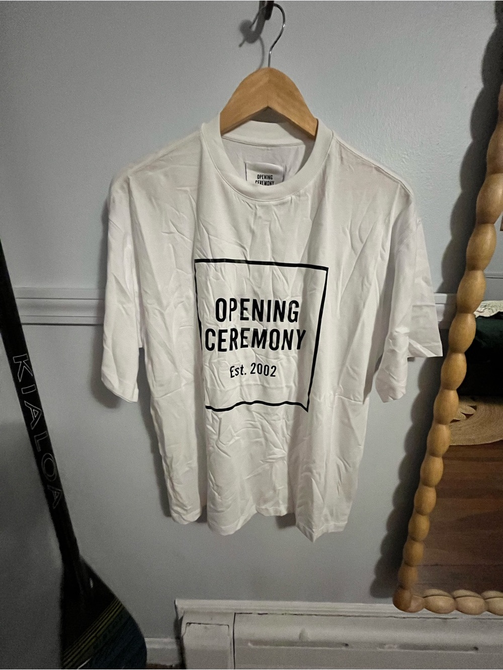NWT Opening Ceremony White Tee with Black Logo